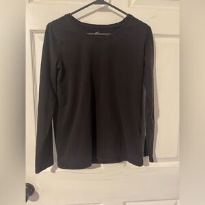 Blue Mountain Women’s Black Long Sleeve Top Size Small